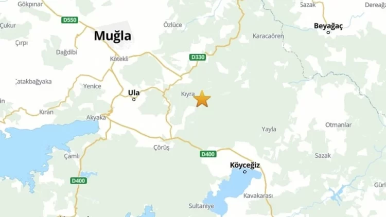Afet ve Acil Durum Yönetimi Başkanlığı’nın (AFAD) verilerine göre, Muğla’nın Köyceğiz ilçesinde saat 06.40’ta 4,1 büyüklüğünde deprem meydana geldi.
