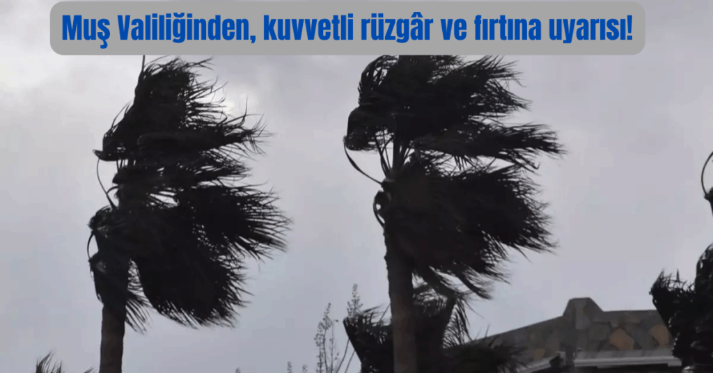 mus valiliginden kuvvetli ruzgar ve firtina uyarisi habermeydan