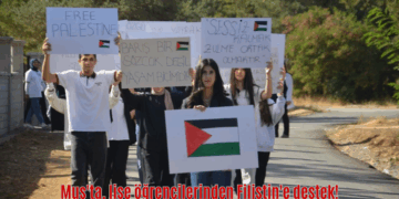 Muş’ta, lise öğrencilerinden Filistin’e destek!