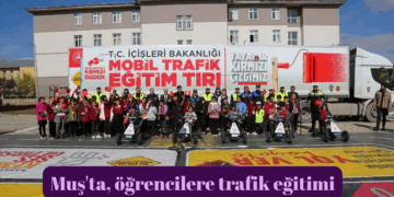 Muş’ta, öğrencilere trafik eğitimi!