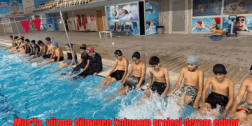 Muş’ta, yüzme bilmeyen kalmasın projesi devam ediyor!