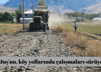 Muş’un, köy yollarında çalışmaları sürüyor!