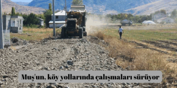 Muş’un, köy yollarında çalışmaları sürüyor!