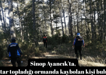 Sinop Ayancık’ta, mantar topladığı ormanda kaybolan kişi bulundu!