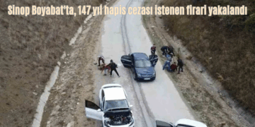 Sinop Boyabat’ta, 147 yıl hapis cezası istenen firari yakalandı!