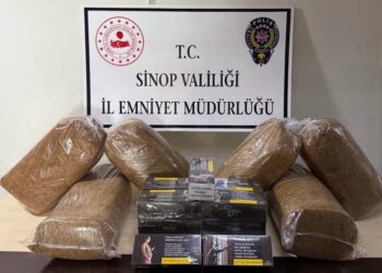 Sinop Erfelek’te, kaçak tütün ve makaron operasyonu!