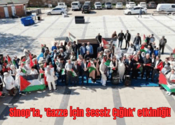 Sinop’ta, ‘Gazze İçin Sessiz Çığlık’ etkinliği!