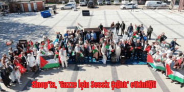Sinop’ta, ‘Gazze İçin Sessiz Çığlık’ etkinliği!
