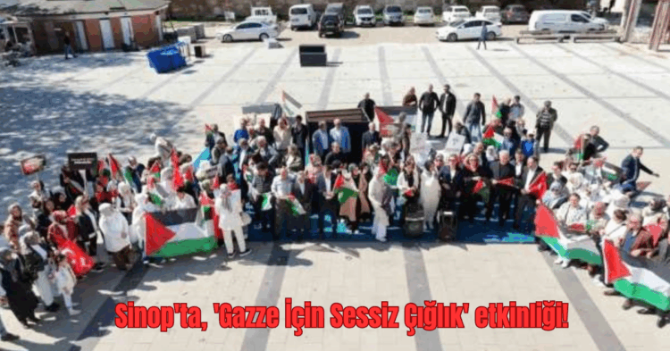 sinopta gazze icin sessiz ciglik etkinligi habermeydan