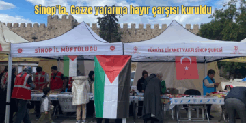 Sinop’ta, Gazze yararına hayır çarşısı kuruldu!