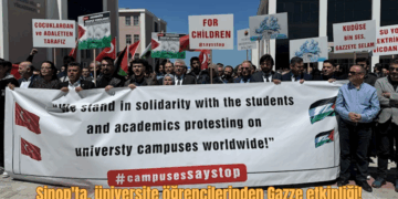 Sinop’ta, üniversite öğrencilerinden Gazze etkinliği!