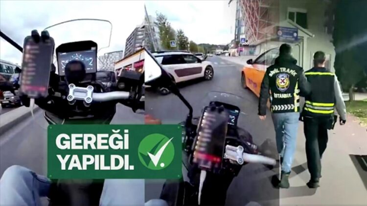 Trafikte Akrobatik Hareketler Yapan Motosiklet Sürücüsü Yakalandı Akrobatik Hareketler Yapan Motosiklet Surucusu habermeydan