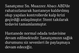 Muazzez Abaci kalp krizi gecirdi habermeydan