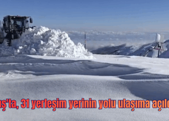 Muş'ta, kardan kapanan 31 yerleşim yerinin yolu ulaşıma açıldı! Muş’ta, kardan kapanan 31 yerleşim yerinin yolu ulaşıma açıldı!