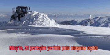 Muş'ta, kardan kapanan 31 yerleşim yerinin yolu ulaşıma açıldı! Muş’ta, kardan kapanan 31 yerleşim yerinin yolu ulaşıma açıldı!