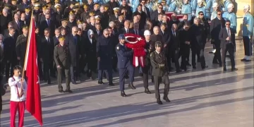 Cumhurbaşkanı Erdoğan ve devlet erkanı Anıtkabir’de