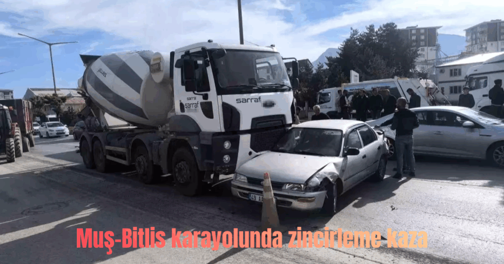 Muş-Bitlis karayolunda zincirleme kaza: 1 yaralı mus bitlis karayolunda zincirleme kaza 1 yarali habermeydan
