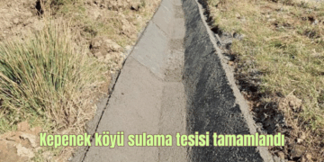 Muş'un Kepenek köyü'nde yapılan sulama tesisi tamamlandı! Muş’un Kepenek köyü’nde yapılan sulama tesisi tamamlandı!