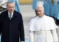 Cumhurbaşkanı Erdoğan, Papa XIV. Leo’yu Cumhurbaşkanlığı Külliyesi’nde karşıladı Cumhurbaşkanı Erdoğan, Papa XIV. Leo’yu Cumhurbaşkanlığı Külliyesi’nde karşıladı