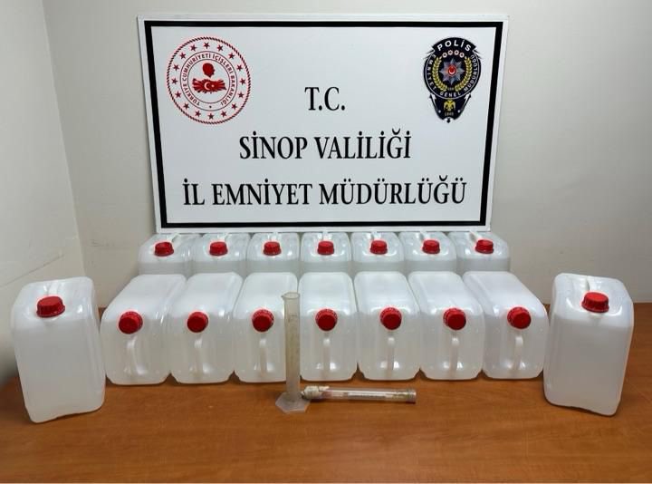 Sinop'ta, 60 litre sahte etil alkol ele geçirildi! sinopta 60 litre sahte etil alkol ele gecirildi habermeydan