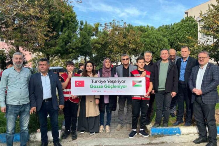 Sinop'ta, imam hatiplilerden Gazze için fidan dikimi! sinopta imam hatiplilerden gazze icin fidan dikimi habermeydan