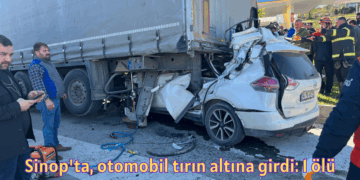 Sinop'ta, otomobil tırın altına girdi: 1 ölü Sinop’ta, otomobil tırın altına girdi: 1 ölü