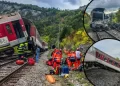 Slovakya’da tren faciası: Yolcu trenleri kafa kafaya çarpıştı, çok sayıda yaralı var Slovakya’da tren faciası: Yolcu trenleri kafa kafaya çarpıştı, çok sayıda yaralı var