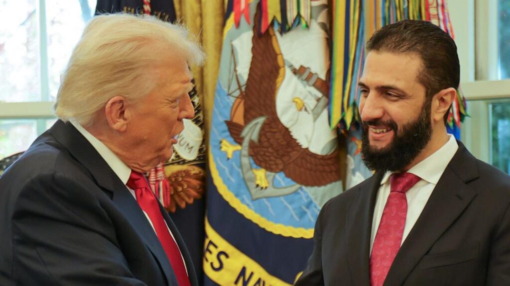 ABD Başkanı Trump ve Suriye Cumhurbaşkanı Şara görüştü trump sara habermeydan