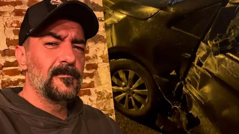 Celil Nalçakan trafik kazası geçirdi Celil Nalcakan trafik kazasi gecirdi habermeydan