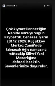 Selma Konak annesi hayatini kaybetti1 habermeydan