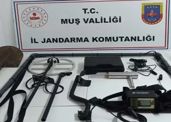 Muş’ta, kaçak kazı yapan 4 kişi yakalandı!