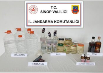 Sinop’ta, kaçak alkol operasyonunda 3 kişi gözaltına alındı!