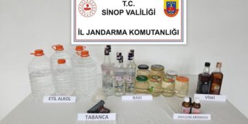 Sinop’ta, kaçak alkol operasyonunda 3 kişi gözaltına alındı!