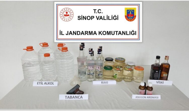sinopta kacak alkol operasyonunda 3 kisi gozaltina alindi habermeydan