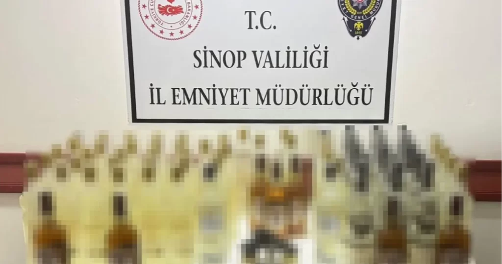 Sinop'ta, yılbaşı öncesi kaçak ve sahte içki operasyonu! sinopta yilbasi oncesi kacak ve sahte icki operasyonu habermeydan