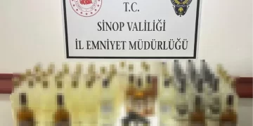 Sinop’ta, yılbaşı öncesi kaçak ve sahte içki operasyonu!