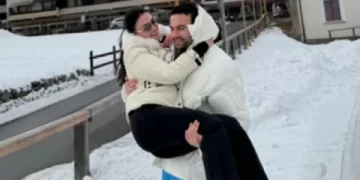 Esra Bilgiç ve Faruk Sabancı’nın İsviçre tatili