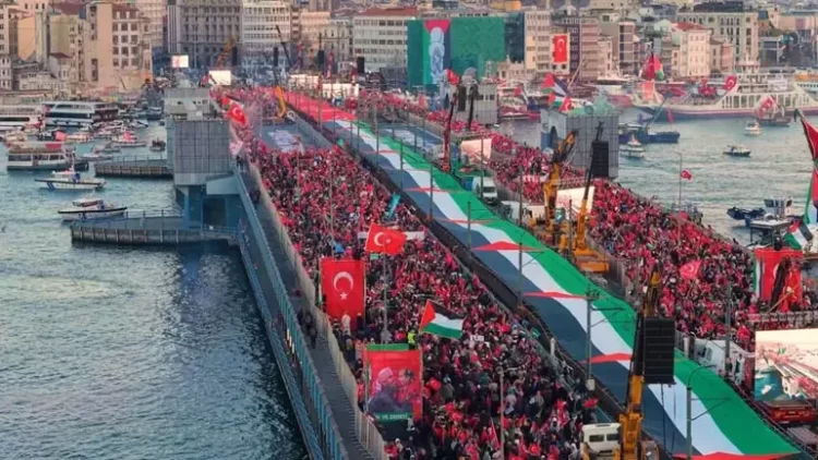 Filistine destek yuruyusu habermeydan