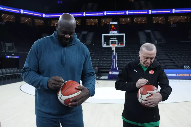 Erdoğan ile Shaquille O'Neal’dan dikkat çeken buluşma...