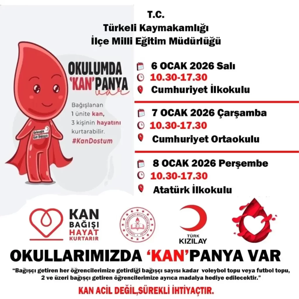 sinop turkelide okullarda kan bagisi kampanyasi basliyor habermeydan