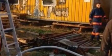 Sinop’ta, korkutan konteyner yangını!