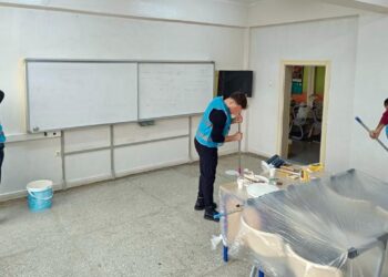 Sinop’ta, yükümlülerden okullara ara tatilde bakım ve onarım desteği!