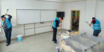 Sinop’ta, yükümlülerden okullara ara tatilde bakım ve onarım desteği!