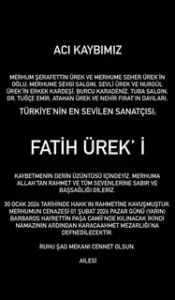 Fatih urekin cenazesi saat kacta1 habermeydan