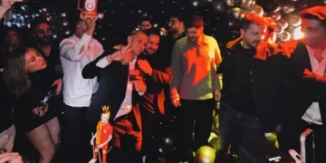 Lucas Torreira doğum gününü partiyle kutladı