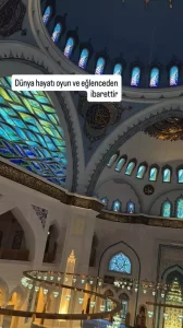 Merve Bolugur camiden paylasim yapti1 habermeydan