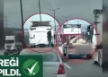 Sol Şeridi İşgal Eden Tır Sürücüsüne İdari Para Cezası!
