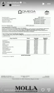 Survivor sampiyonu Nisa Bolukbasi uyusturucu testini paylasti2 habermeydan