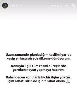 Yakalama karari cikarilan sarkici Edis1 habermeydan