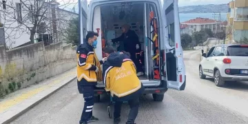 Sinop’ta, motosiklet kazasında sürücü yaralandı!